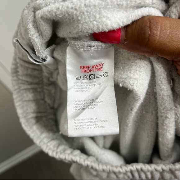 Urban Outfitters iets frans Women Pants Medium Gray High Rise Flare Wide Leg - Picture 3 of 12